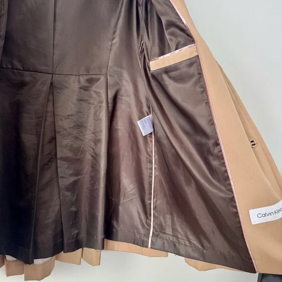 Calvin Klein Hooded Skirted Raincoat - Picture 8 of 10